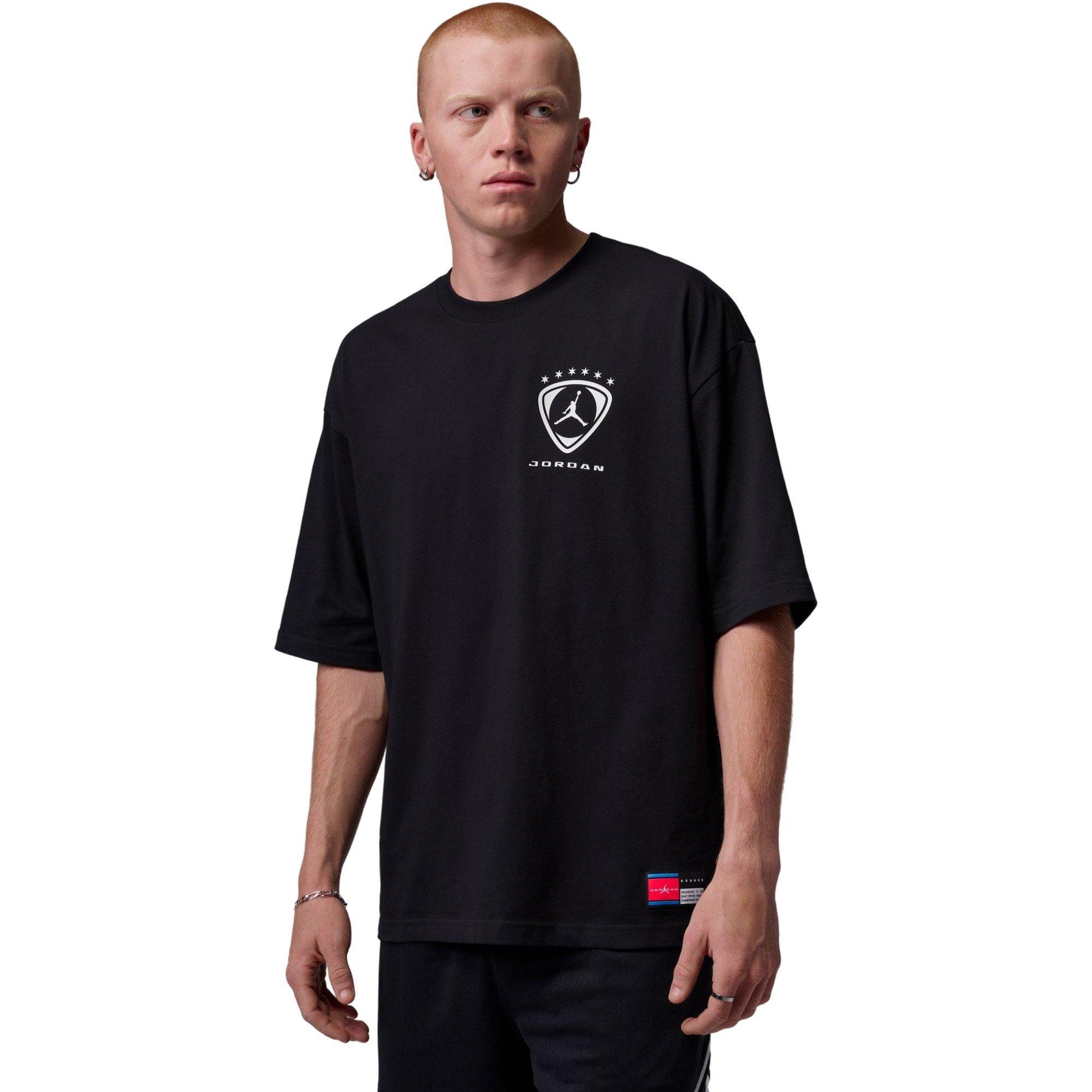 M J FC OVSZ GFX TEE-BLACK - BLACK